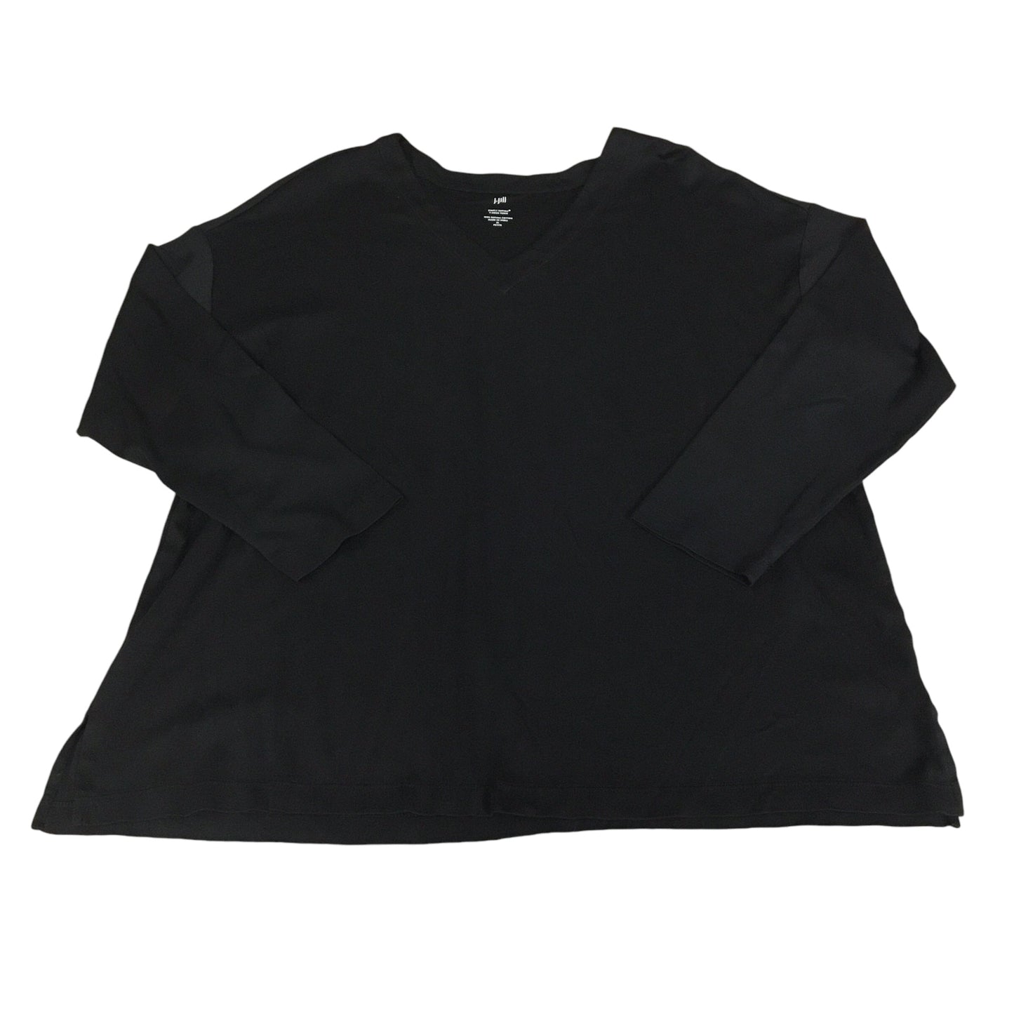 Top Long Sleeve Basic By J. Jill In Black, Size: Xl