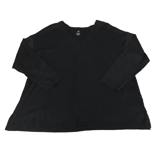 Top Long Sleeve Basic By J. Jill In Black, Size: Xl