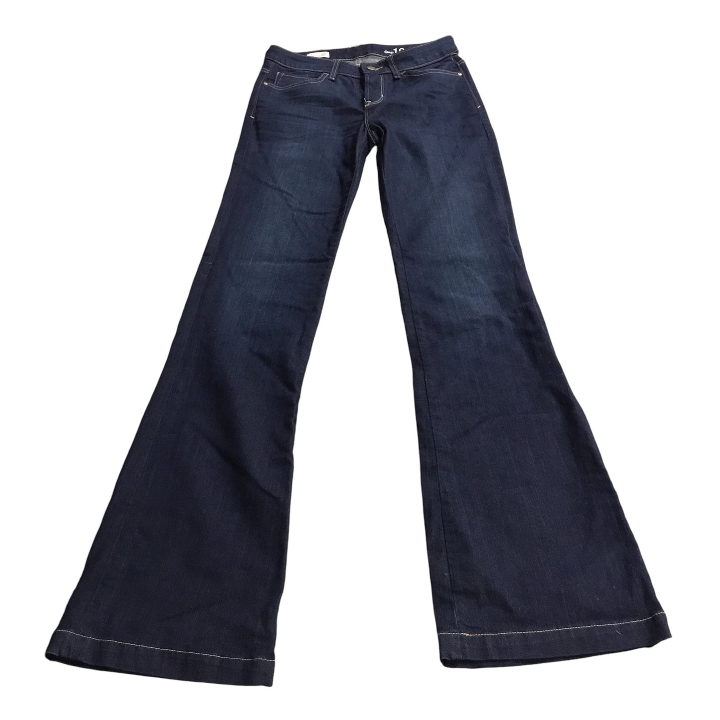 Jeans Flared By Gap In Blue Denim, Size: 6long