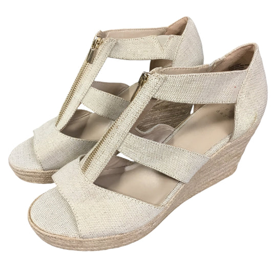 Sandals Heels Wedge By A New Day In Tan, Size: 11