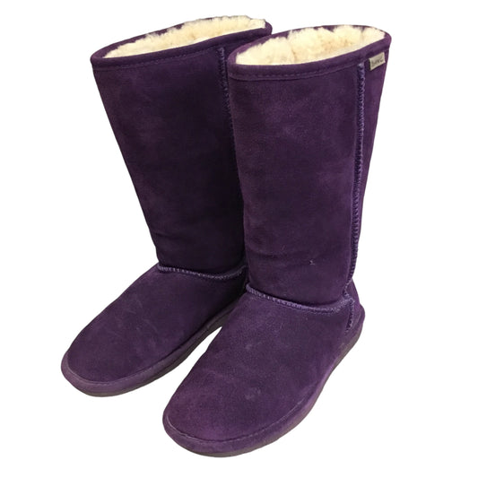 Boots Snow By Bearpaw In Purple, Size: 8