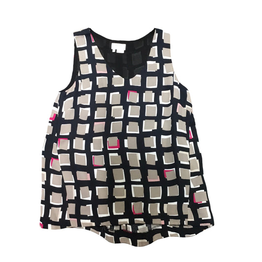 Top Sleeveless By Kate Spade In Black & Brown, Size: 2