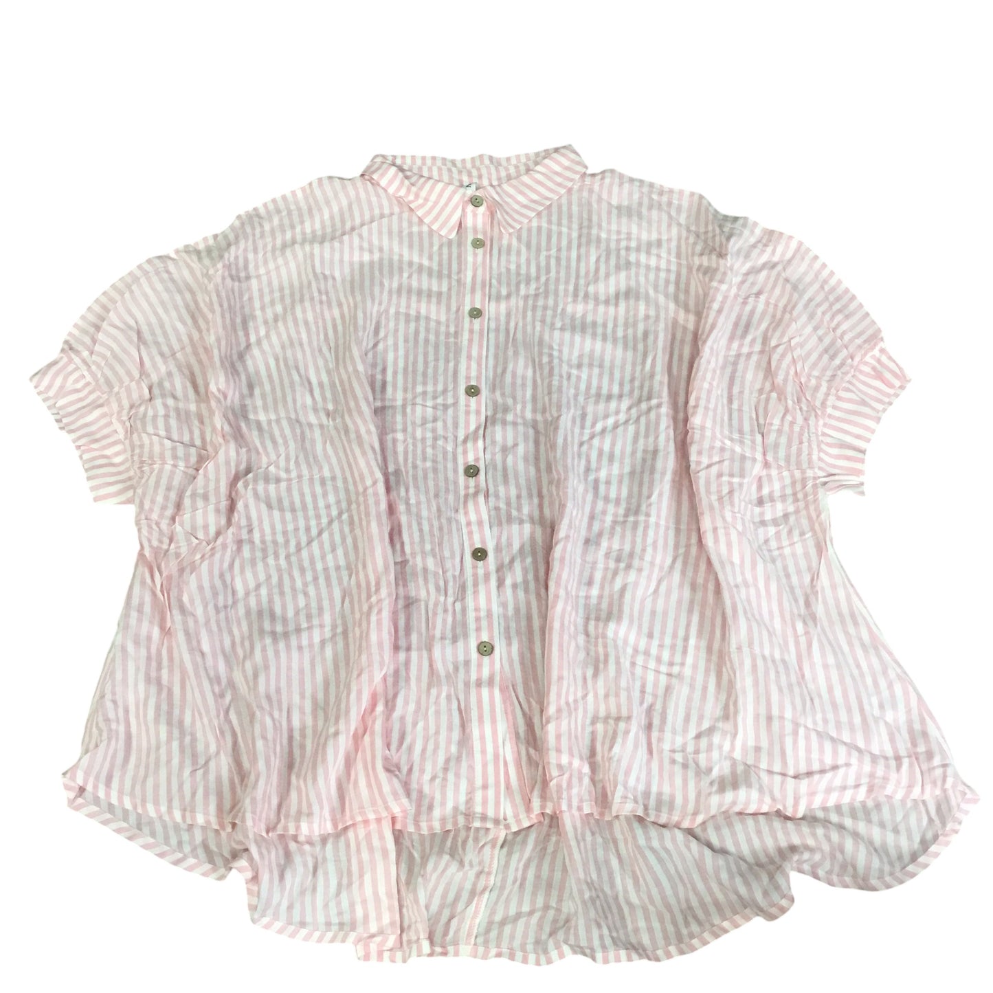 Top Short Sleeve By Zenana Outfitters In Striped Pattern, Size: S