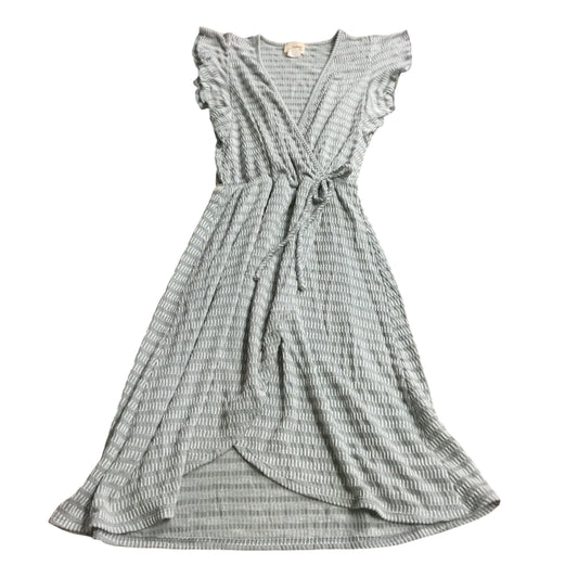 Dress Casual Midi By Caution To The Wind In Green & White, Size: S