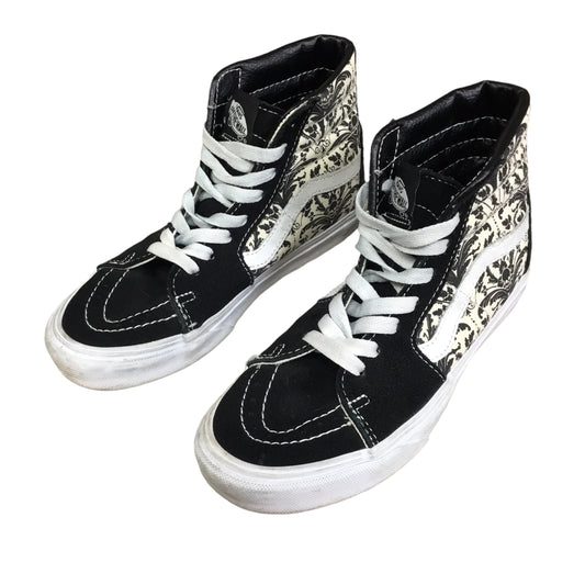 Shoes Sneakers By Vans In Black & White, Size: 6