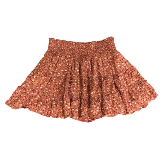 Skirt Mini & Short By Pink Lily In Orange, Size: M