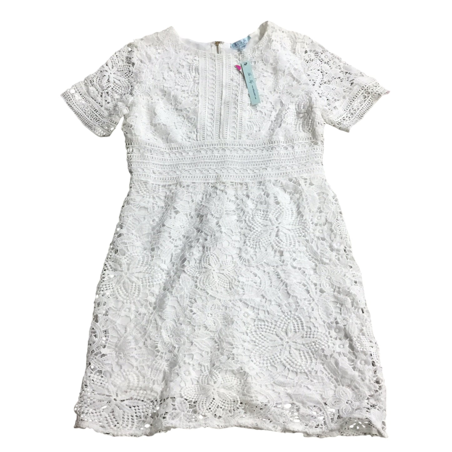 Dress Casual Short By She + Sky In White, Size: M