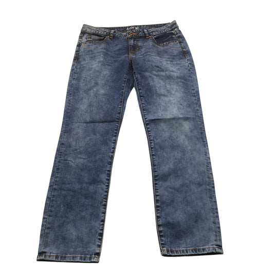 Jeans Skinny By Apt 9 In Blue Denim, Size: 6