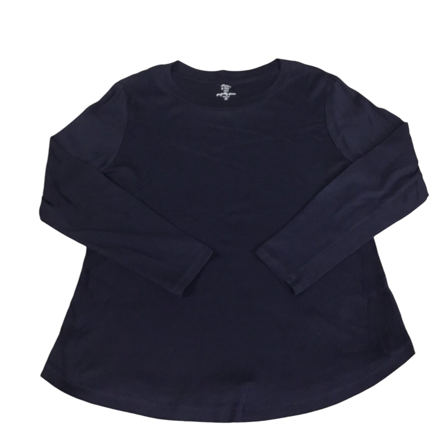 Top Long Sleeve Basic By Crown And Ivy In Navy, Size: 1x