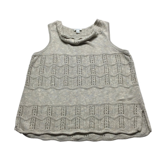 Sweater Short Sleeve By Sundance In Tan, Size: L