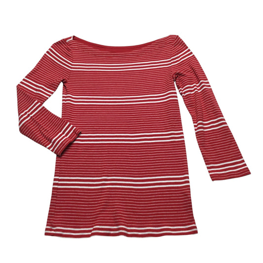 Top Long Sleeve Basic By Gap In Striped Pattern, Size: Xs