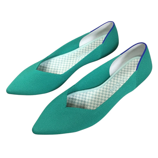 Shoes Flats By Rothys In Green, Size: 9.5