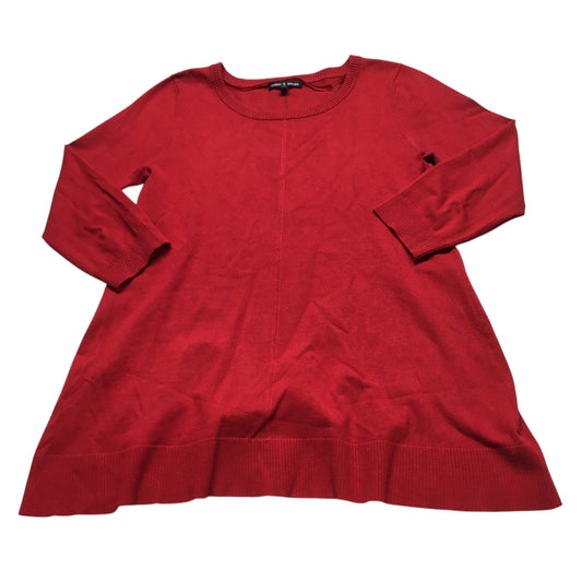 Sweater By Cable And Gauge In Red, Size: M