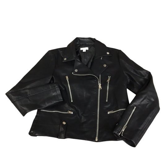 Jacket Moto By Topshop In Black, Size: M