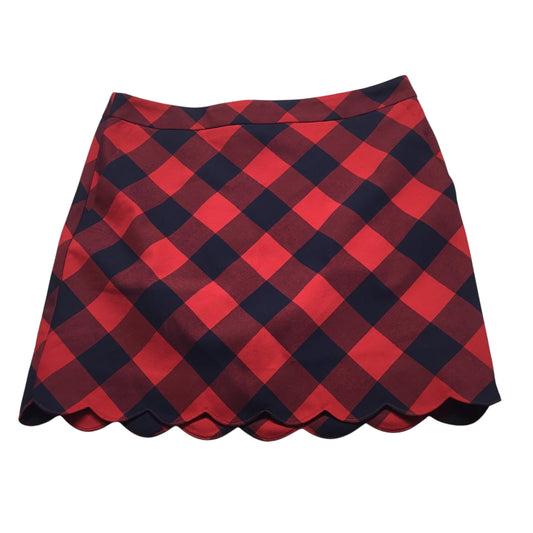 Skirt Midi By Crown And Ivy In Black & Red, Size: 8