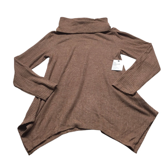 Top Long Sleeve By Soma In Tan, Size: M