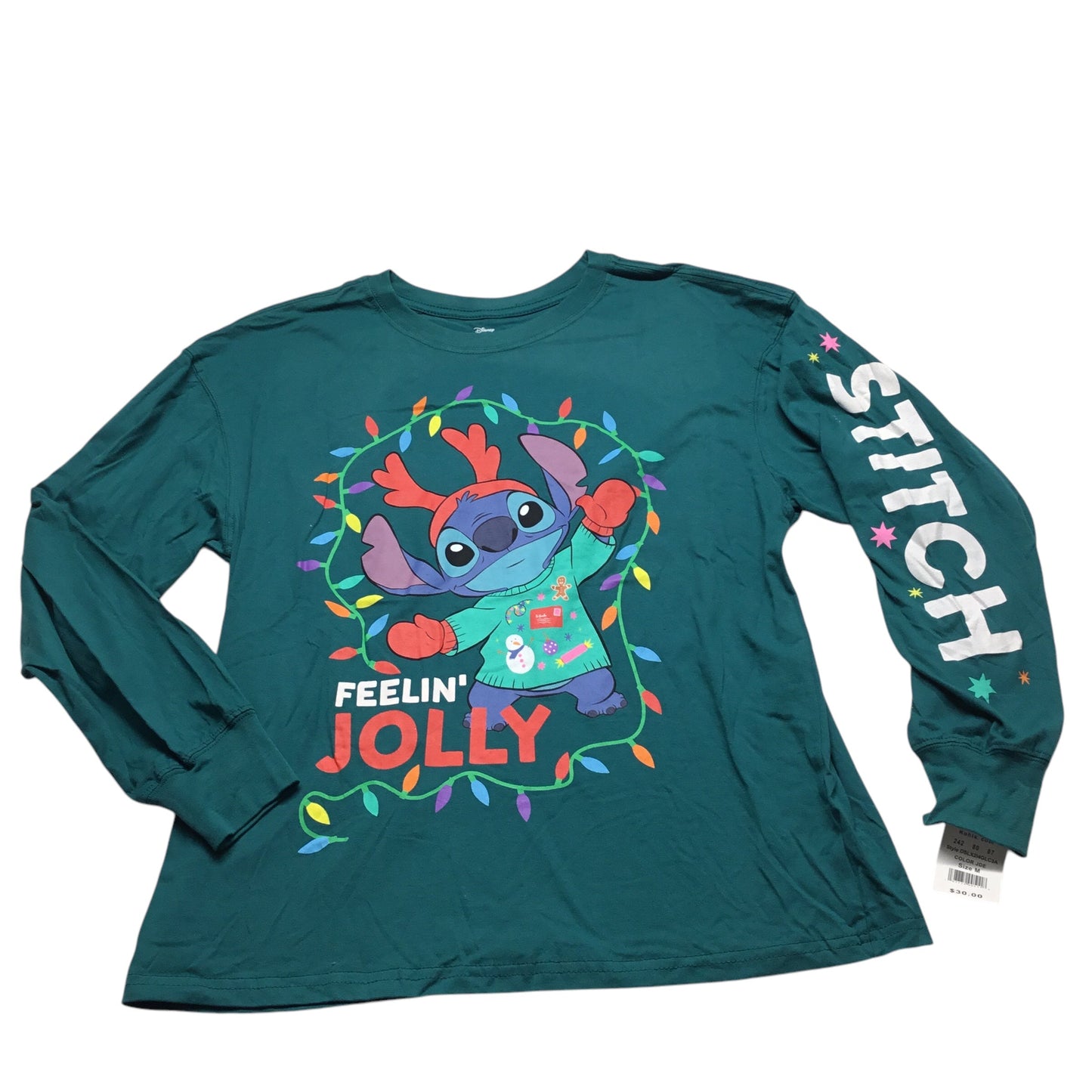 Top Long Sleeve By Disney Store In Teal, Size: M