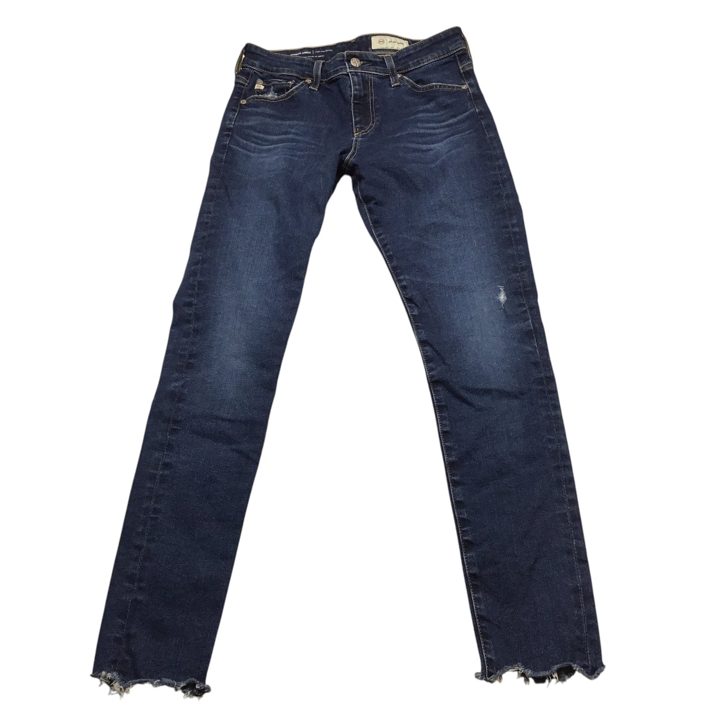 Jeans Skinny By Adriano Goldschmied In Blue Denim, Size: 4