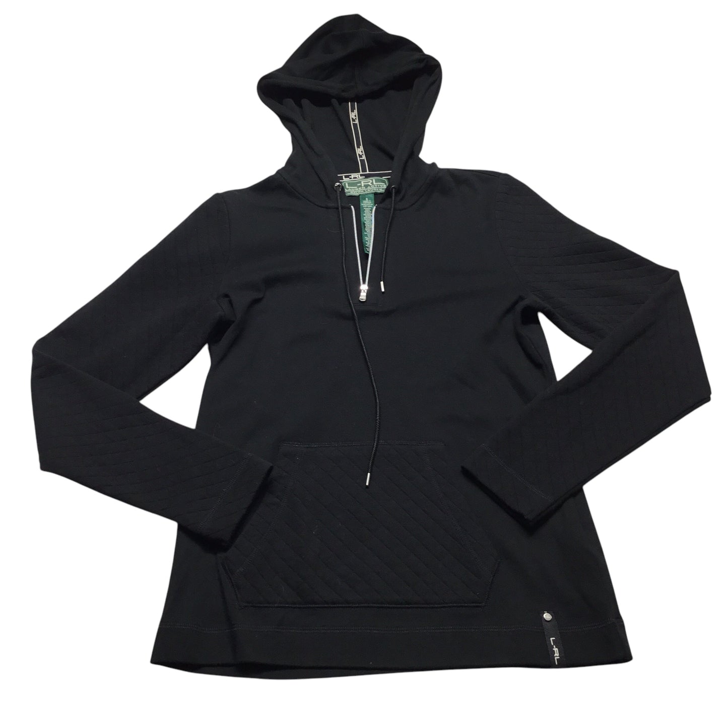 Athletic Jacket By Lauren By Ralph Lauren In Black, Size: S