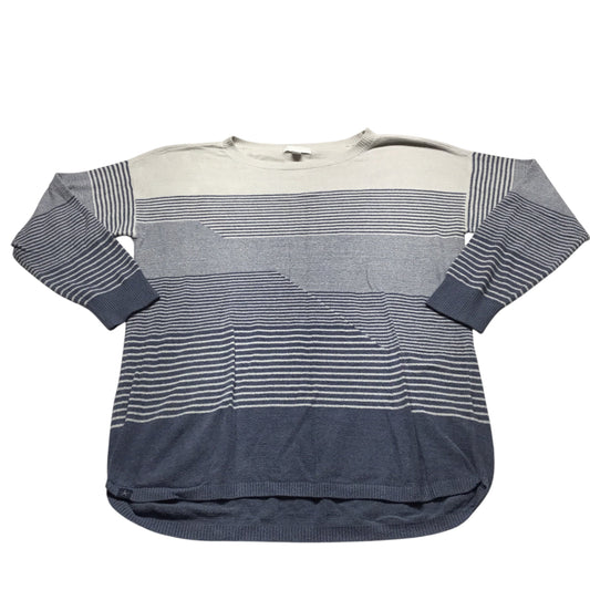 Sweater By Barefoot Dreams In Blue & White, Size: L