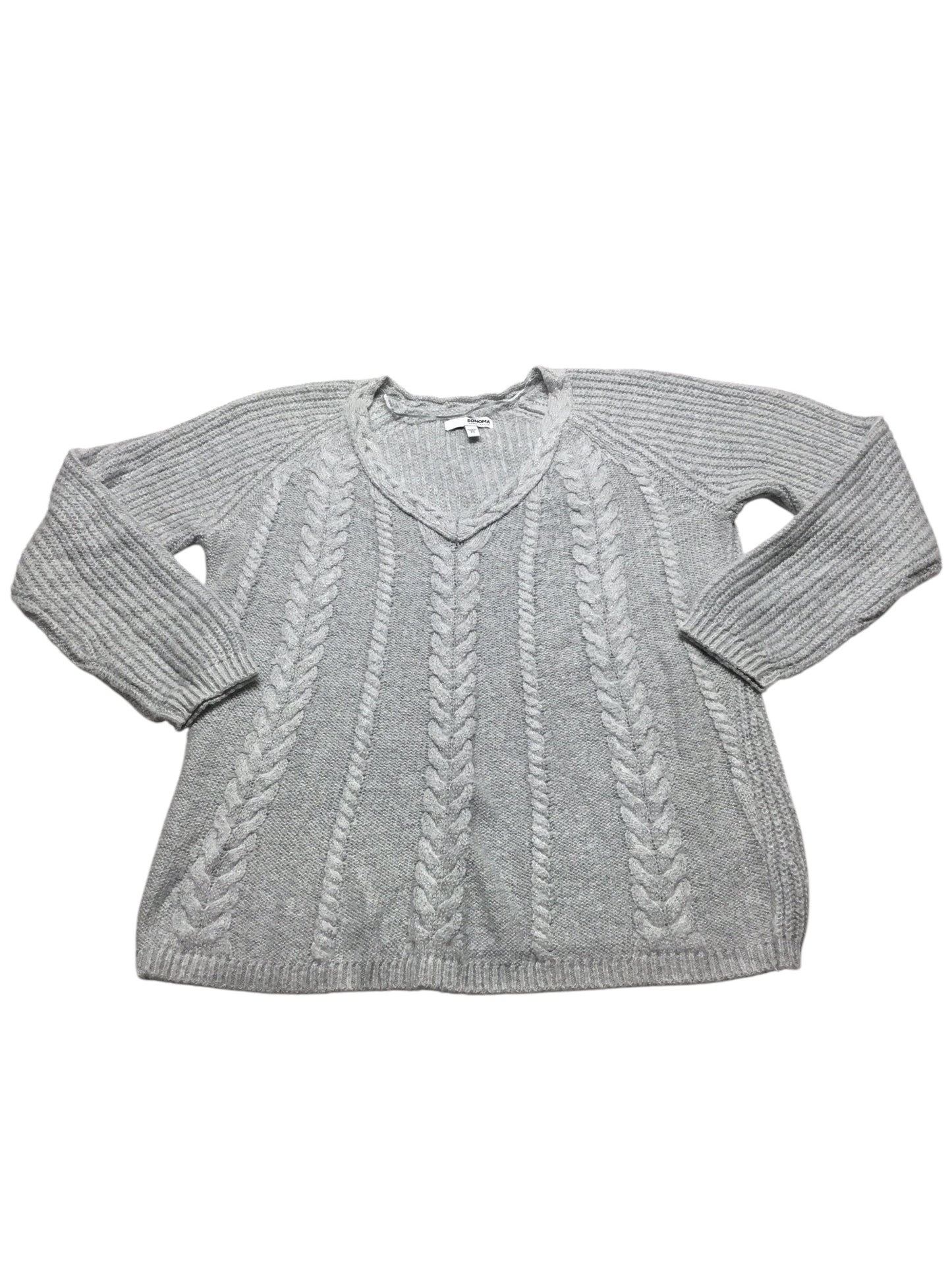 Sweater By Sonoma In Grey, Size: Sp