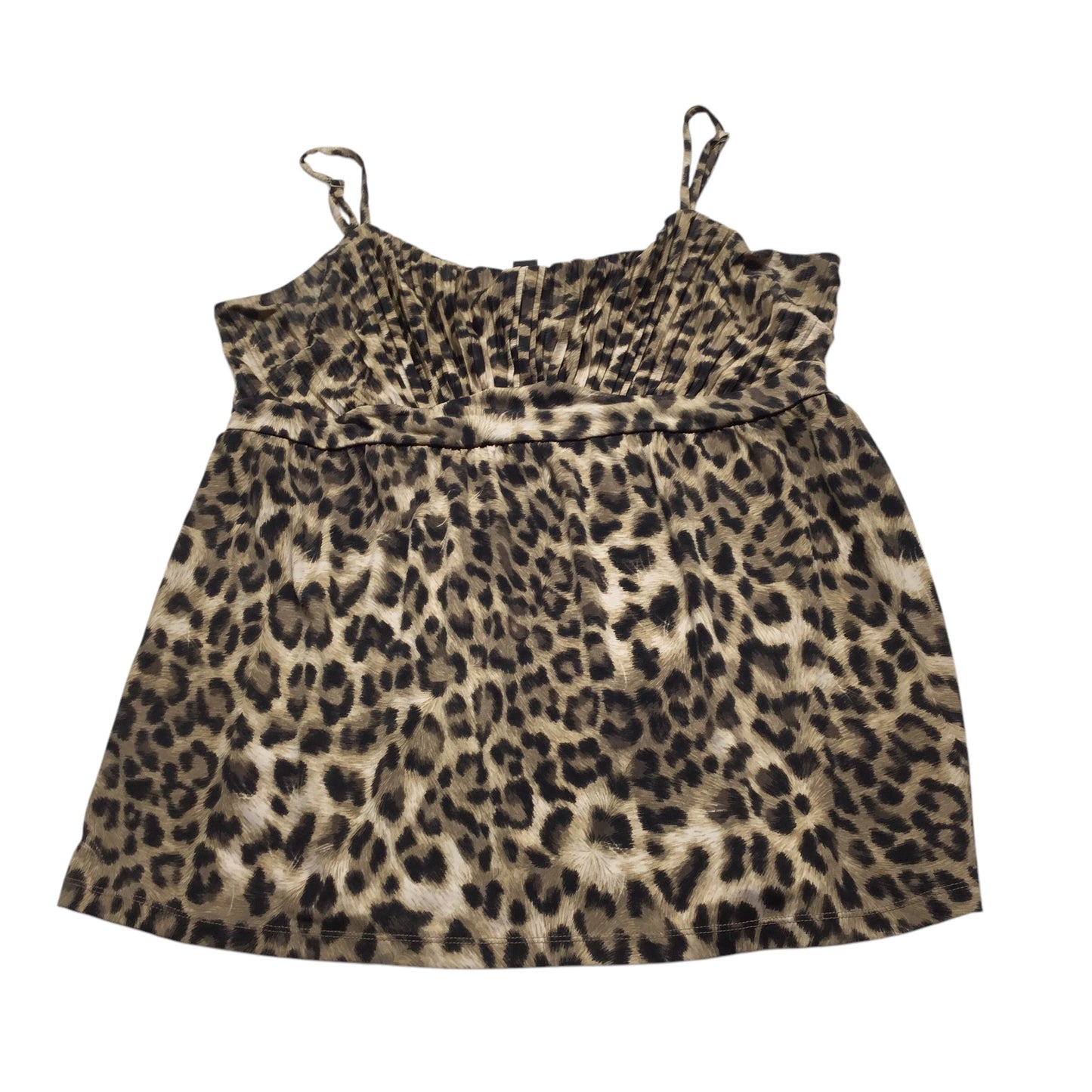 Top Sleeveless By Inc In Animal Print, Size: Xl