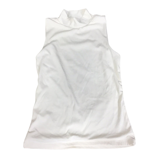 Top Sleeveless By Tahari By Arthur Levine In Cream, Size: S