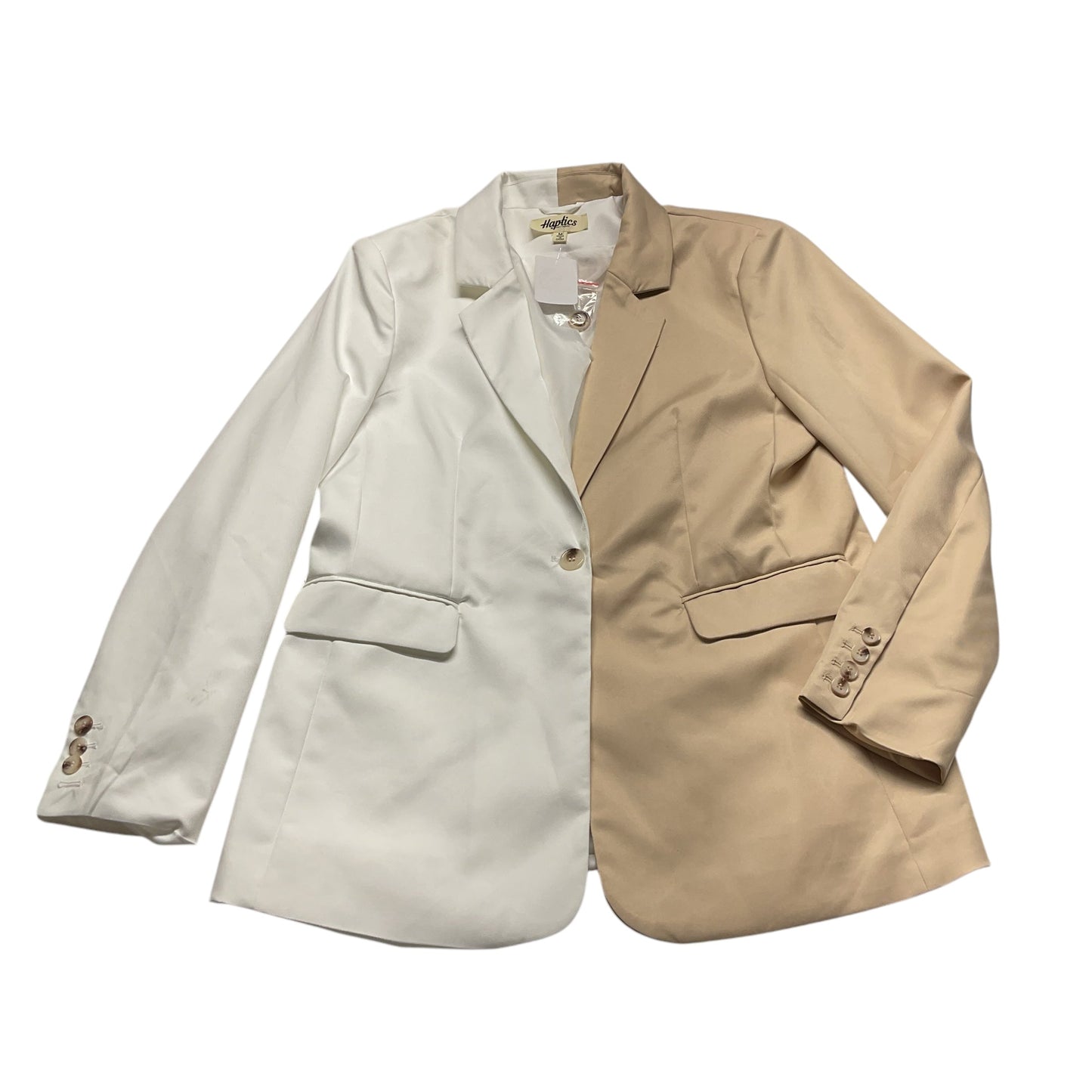 Blazer By Haptics In Cream & Tan, Size: M