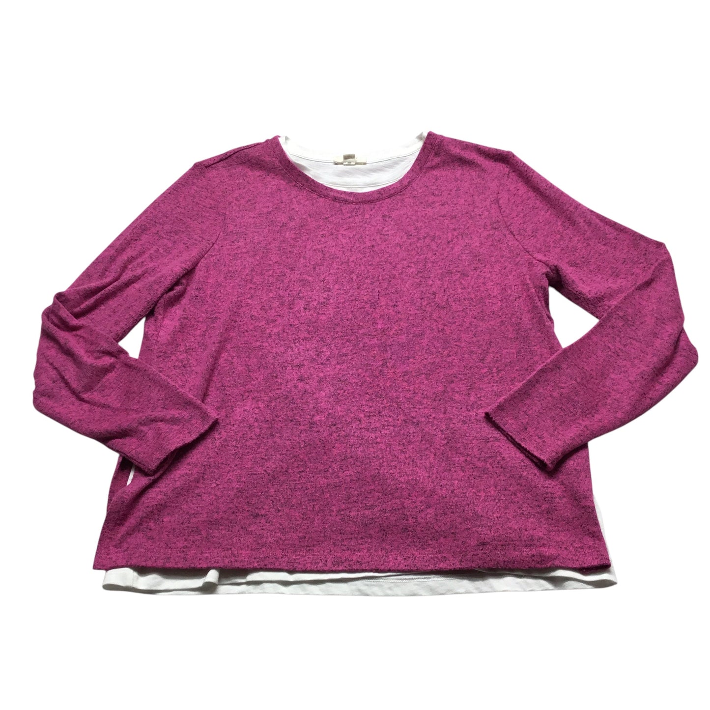 Top Long Sleeve By Nic + Zoe In Pink, Size: Sp