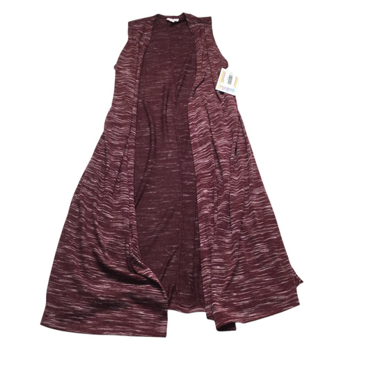 Cardigan By Lularoe In Maroon, Size: Xs