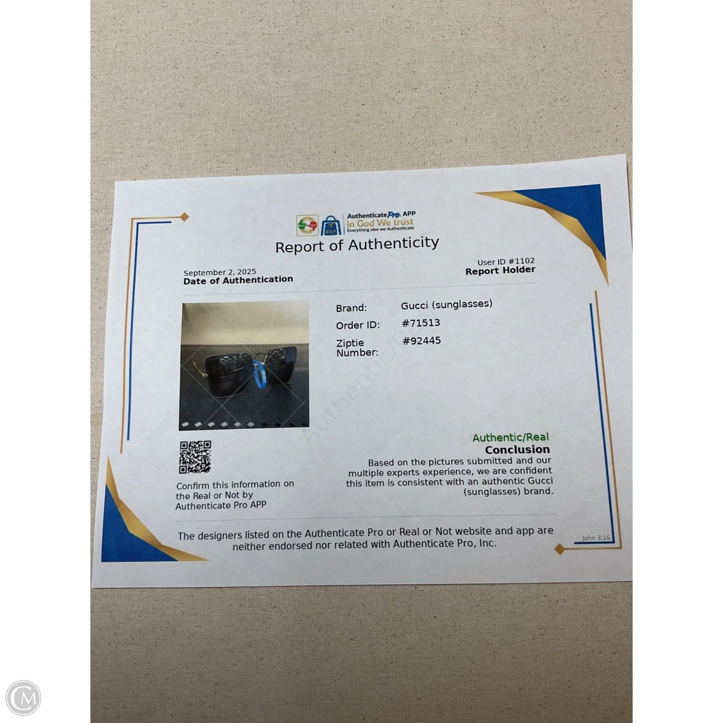 Sunglasses Luxury Designer By Gucci