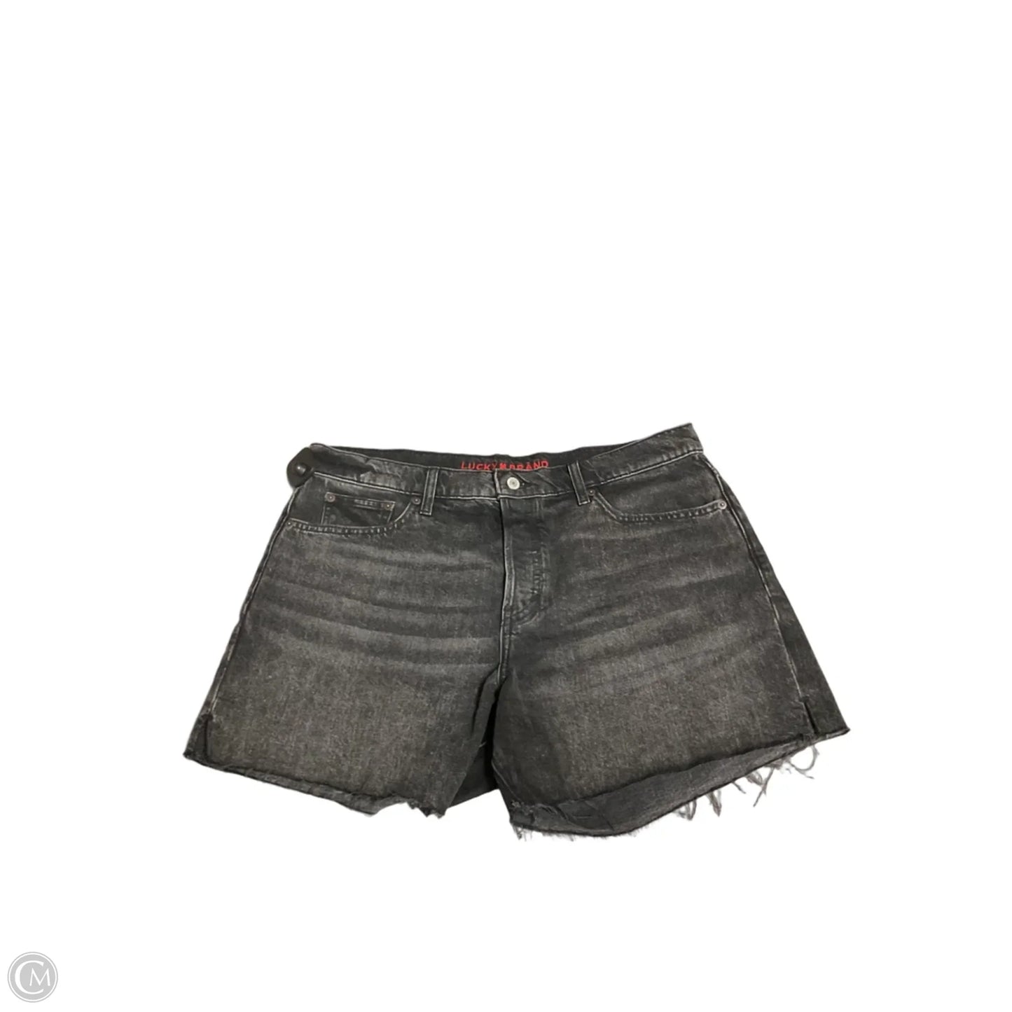 Shorts By Lucky Brand In Black Denim, Size: 14