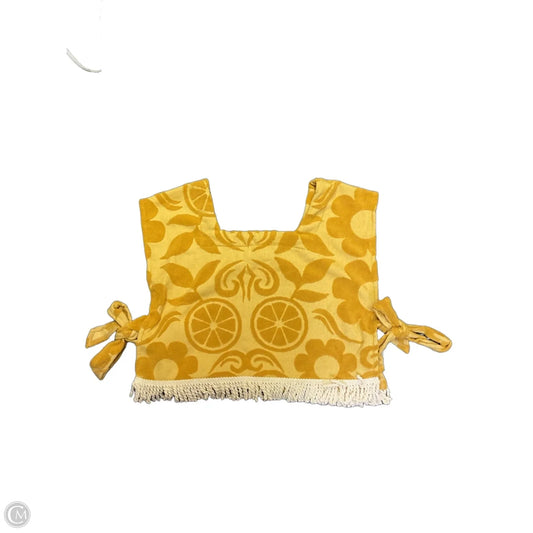 Top Sleeveless By Cmb In Yellow, Size: Osfm
