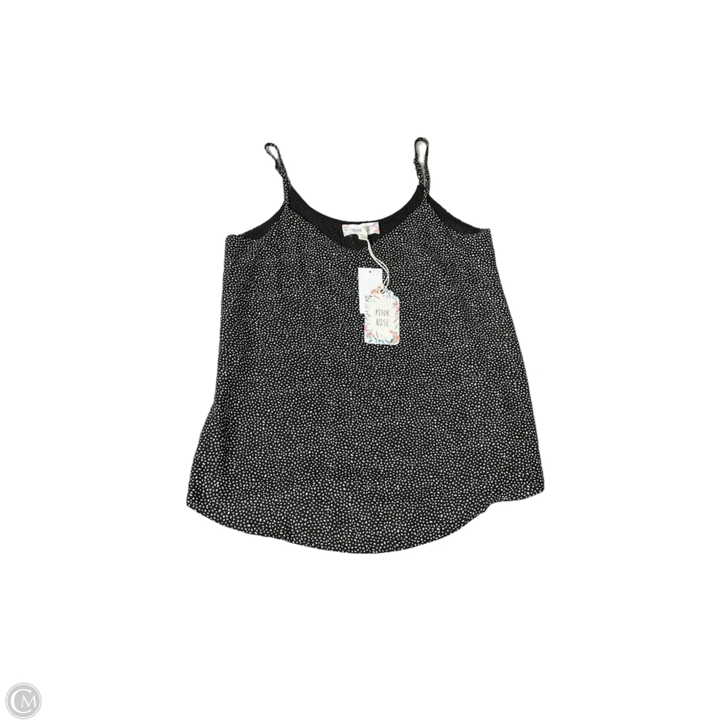 Top Sleeveless By Pink Rose In Black & White, Size: S
