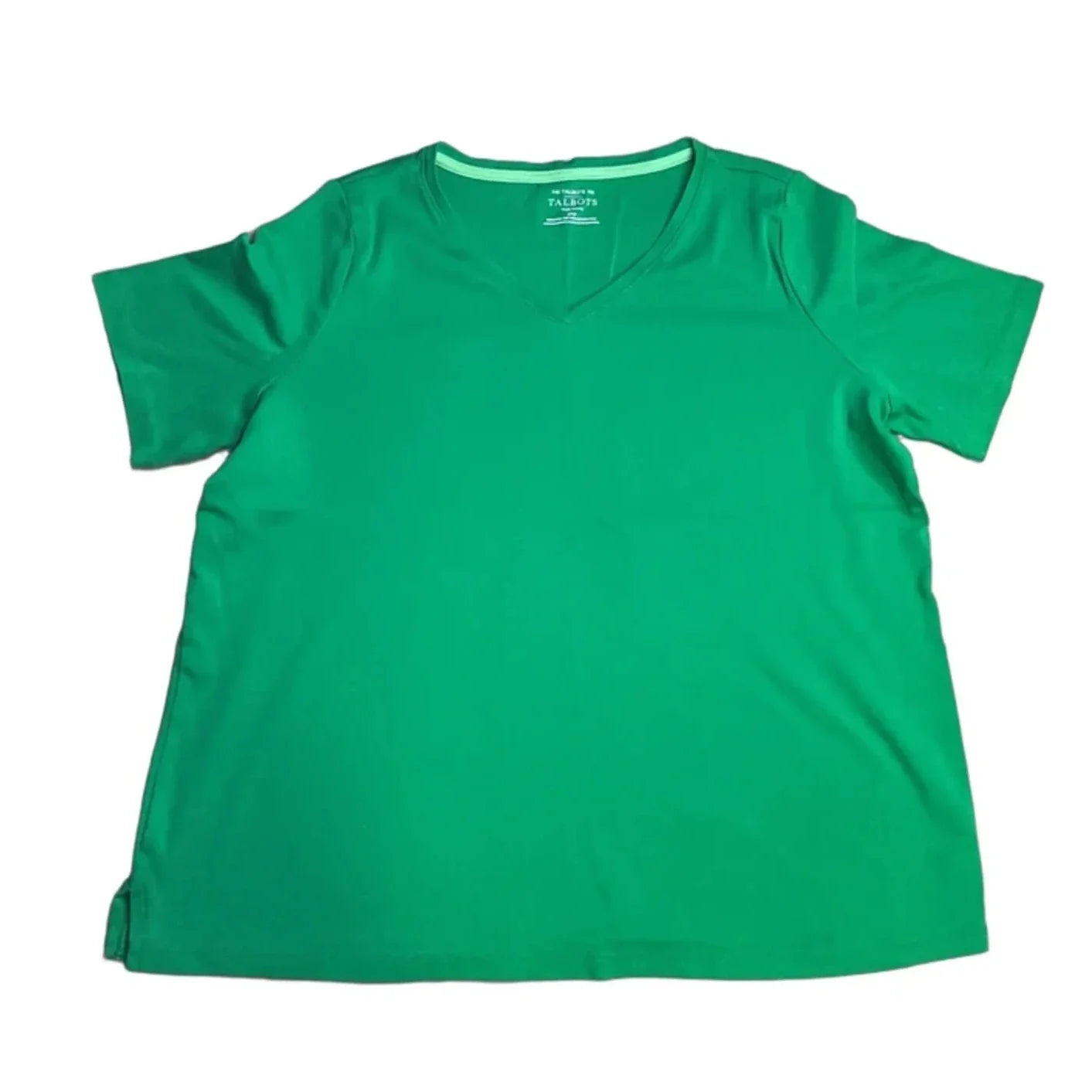Top Short Sleeve By Talbots In Green, Size: 2x