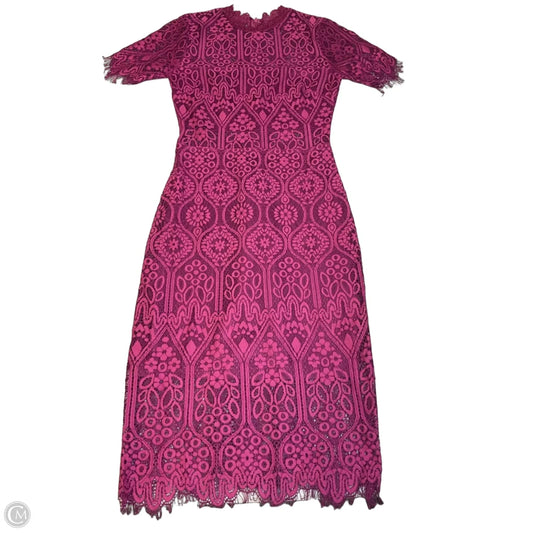 Dress Casual Midi By Lulus In Red, Size: Xs