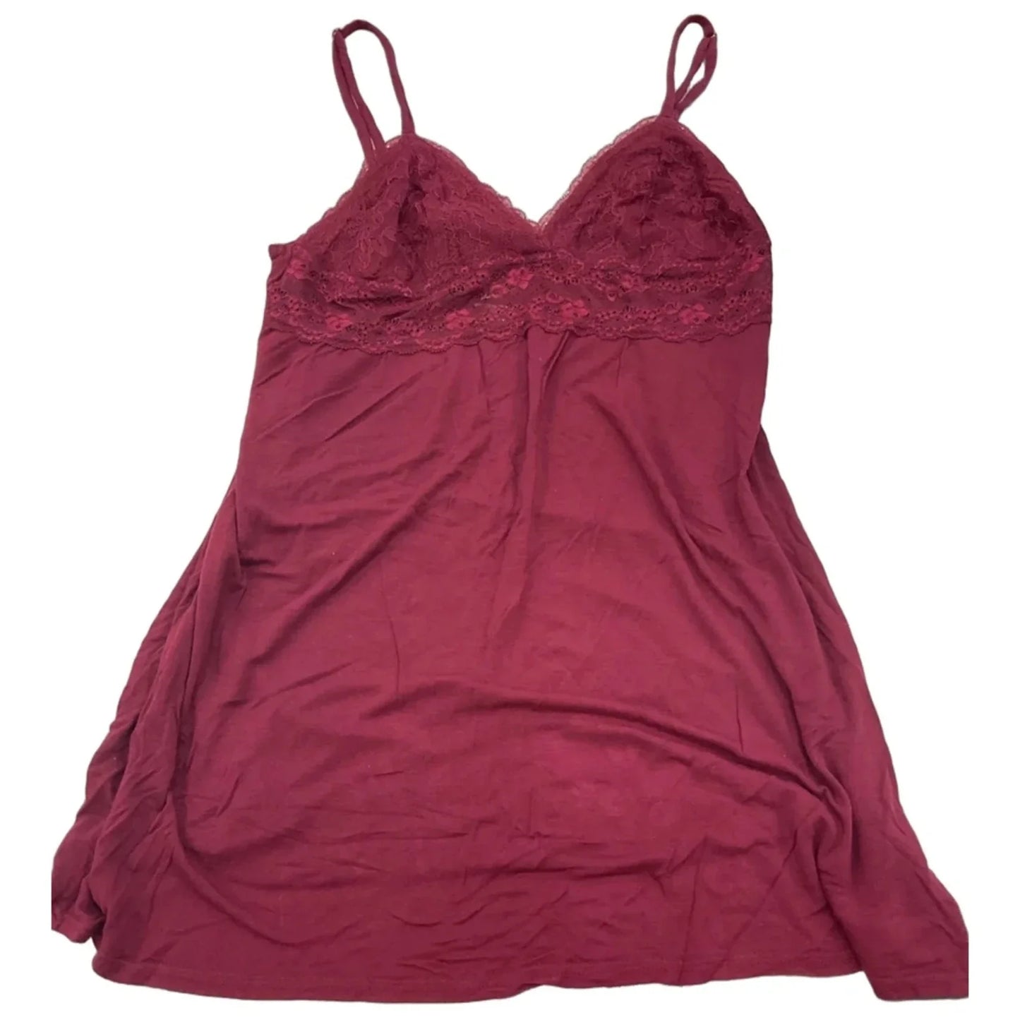 Nightgown By Clothes Mentor In Maroon, Size: L
