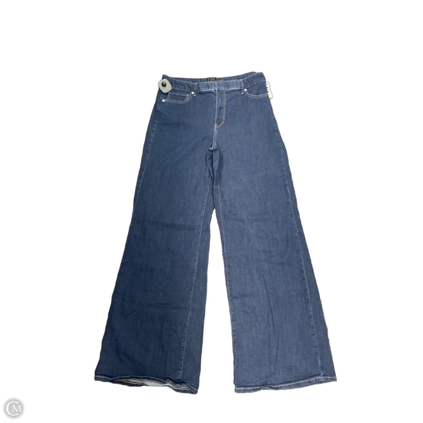 Jeans Wide Leg By White House Black Market In Blue Denim, Size: 10l