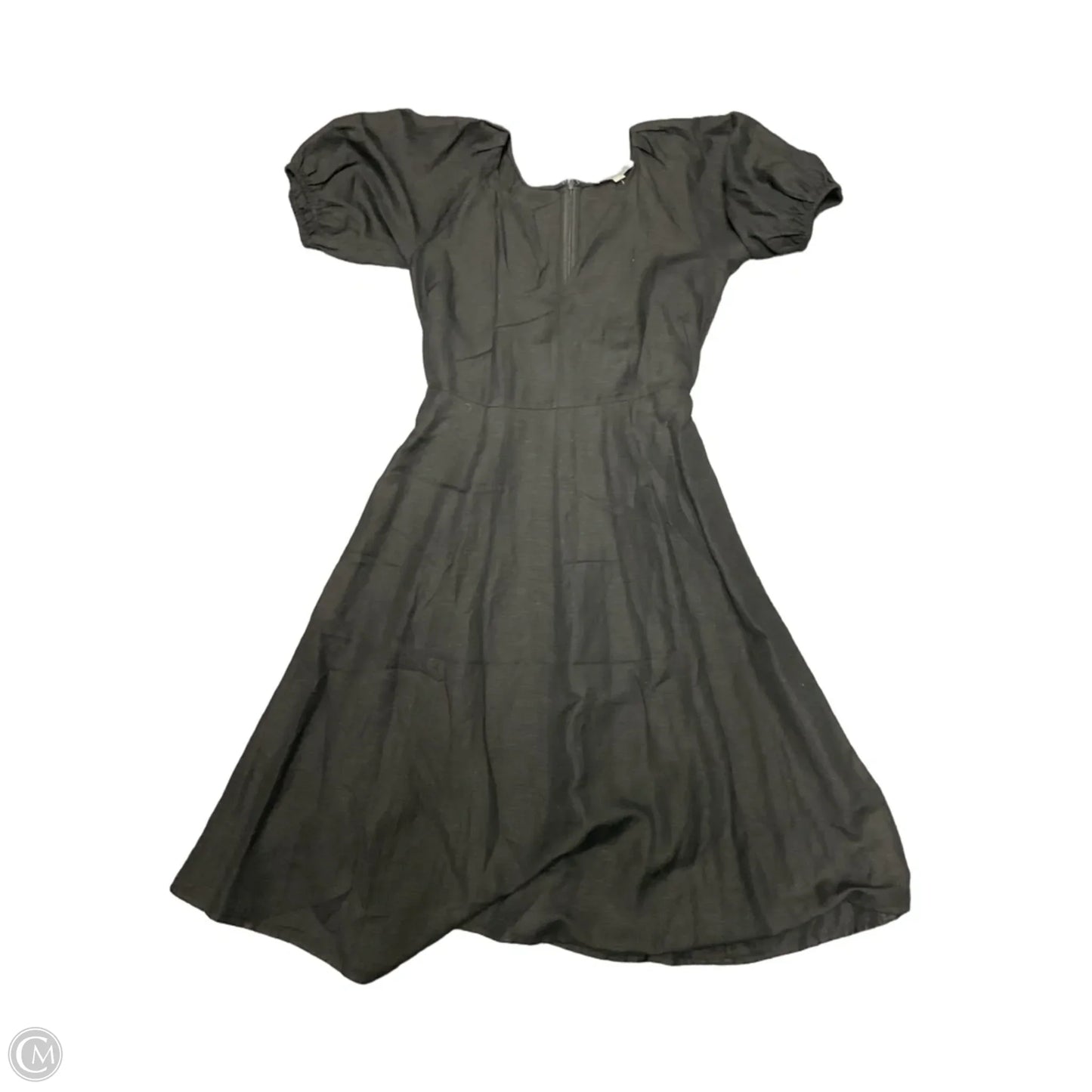 Dress Casual Midi By Loft In Black, Size: 4