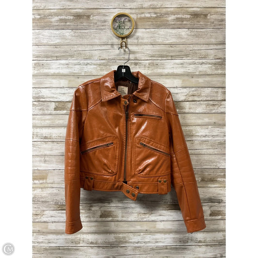 Jacket Leather By We The Free In Brown, Size: Xs