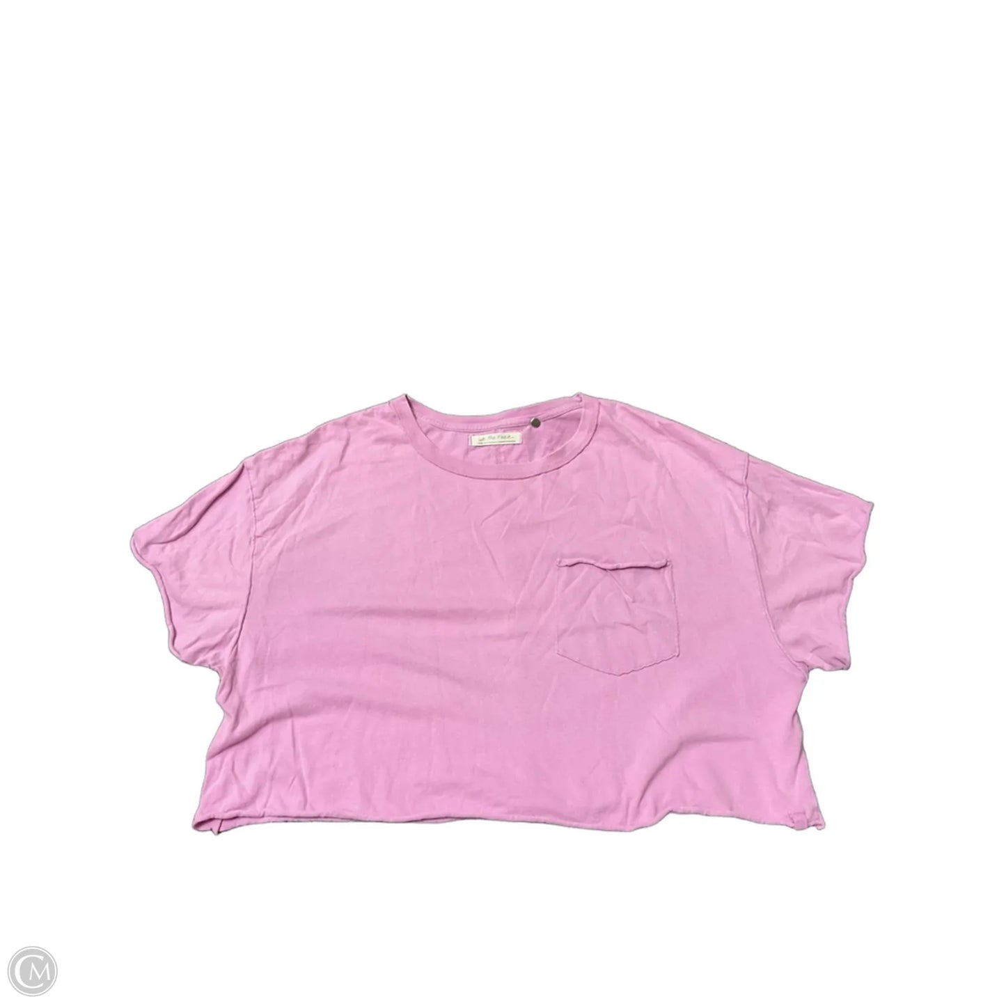 Top Short Sleeve By We The Free In Pink, Size: L