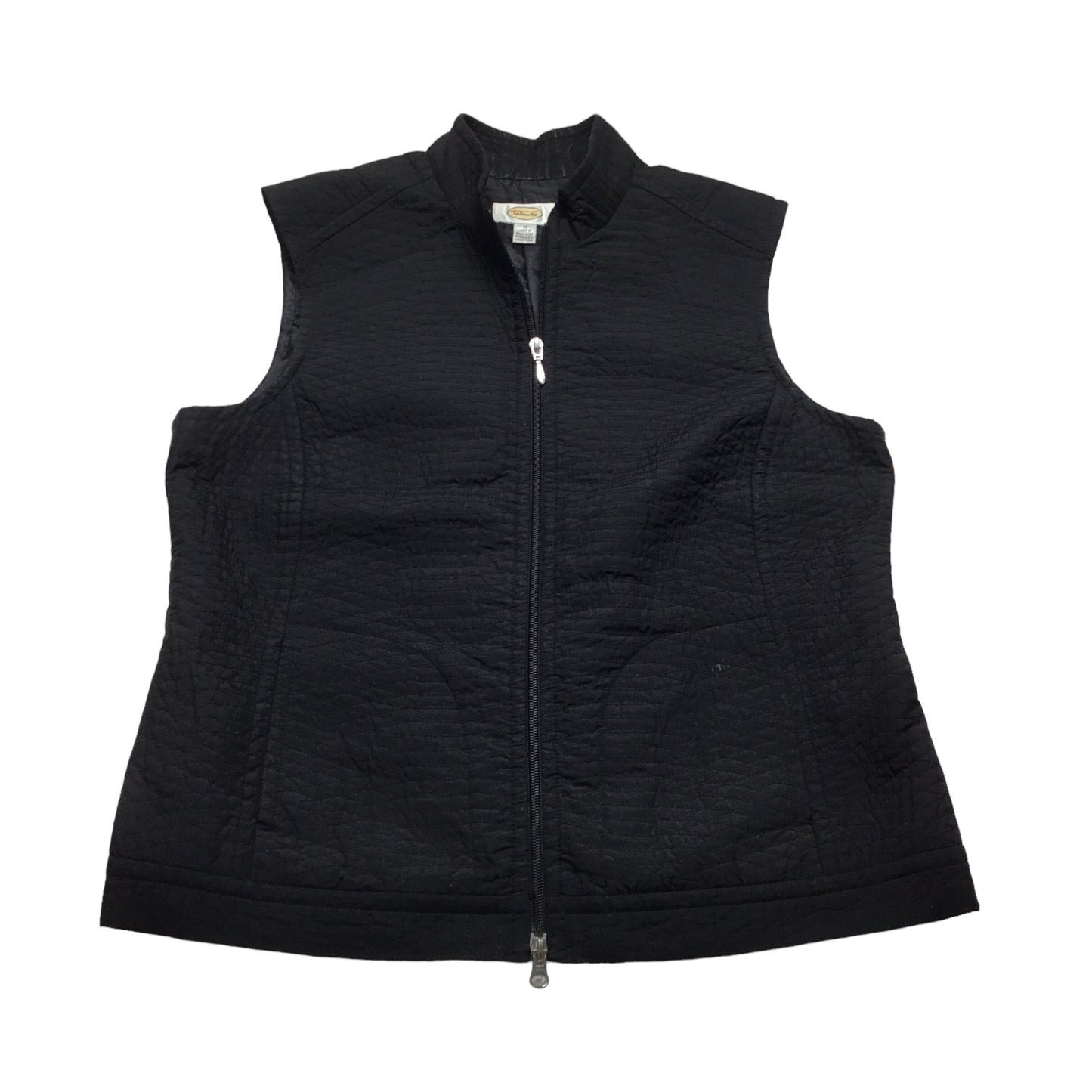 Vest Puffer & Quilted By Talbots In Black, Size: M