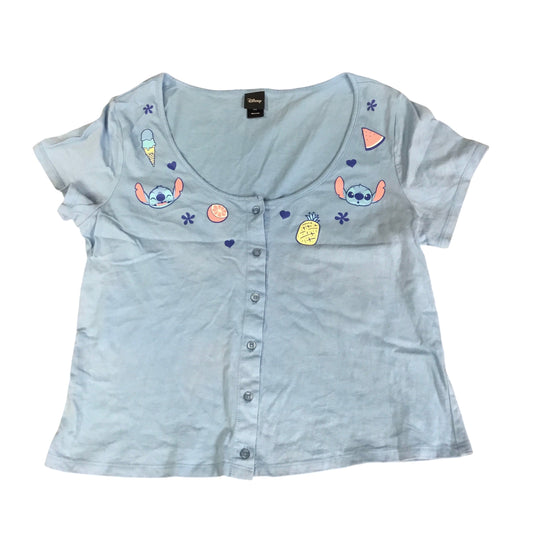 Top Short Sleeve By Disney Store In Blue, Size: Xl