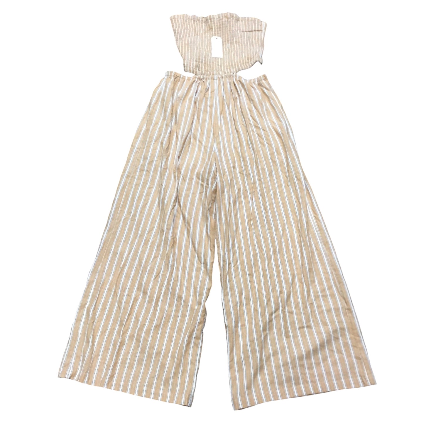 Jumpsuit By By Together In Tan & White, Size: L