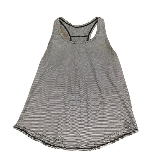 Athletic Tank Top By Lululemon In Striped Pattern, Size: M