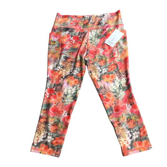 Athletic Capris By Athleta In Floral Print, Size: Xl