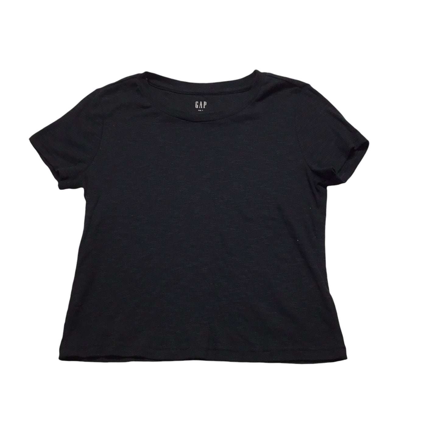 Top Short Sleeve Basic By Gap In Black, Size: M