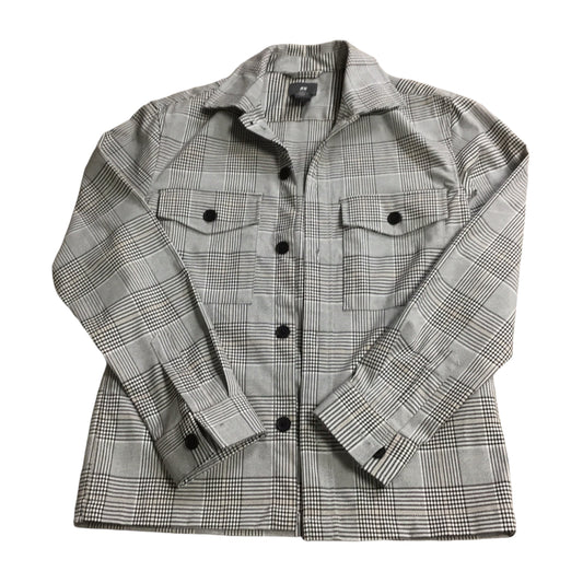 Jacket Shirt By H&m In Grey, Size: Xs