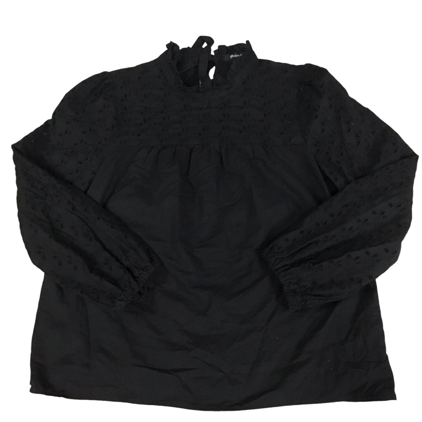 Top Long Sleeve By Madewell In Black, Size: S