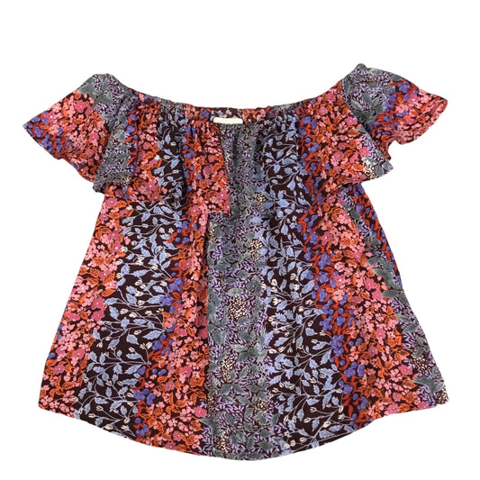 Top Short Sleeve By Maeve In Floral Print, Size: S